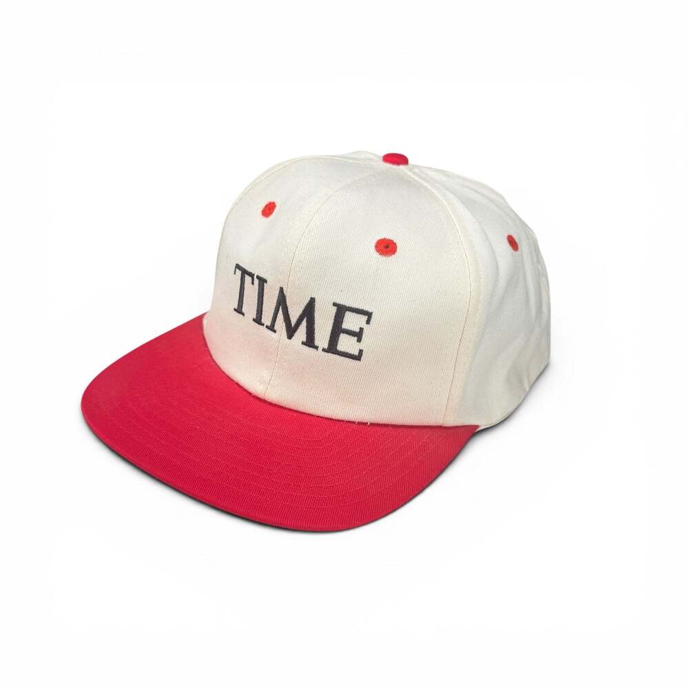 Vintage TIME Magazine Logo Snapback Hat One Size Fits All